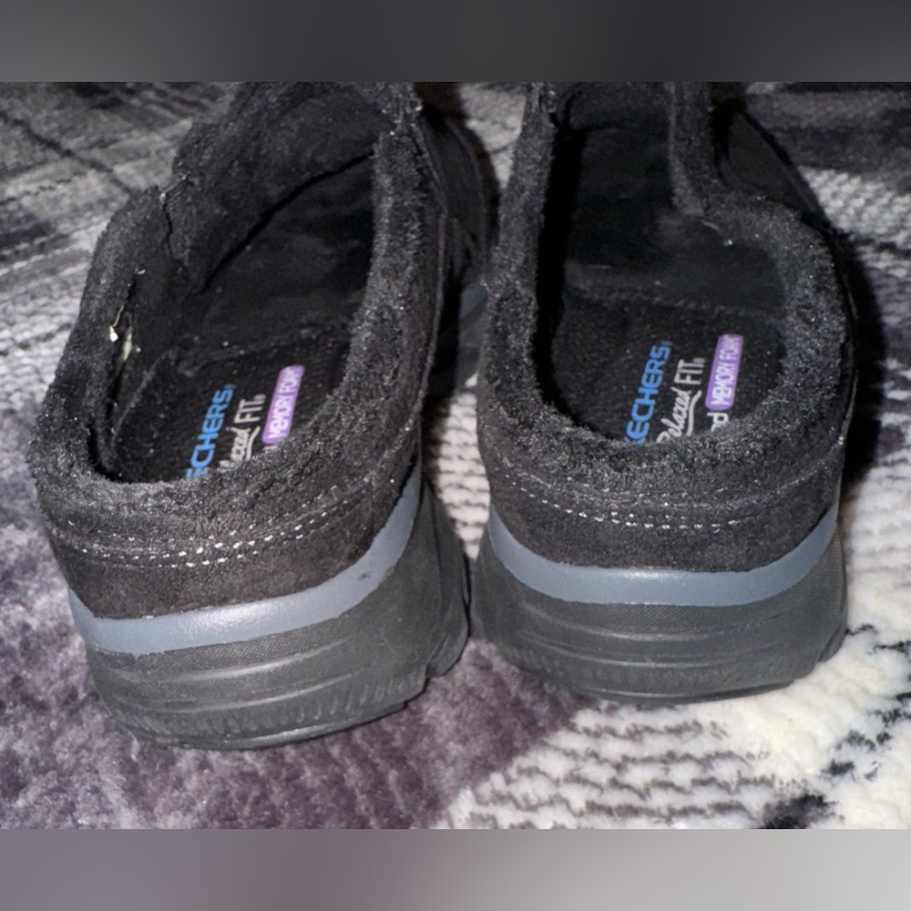 Skechers Relaxed Fit Slip-On Mules w/Air-Cooled Memory Foam-Black - Size 7-1/2M - Picture 7 of 7